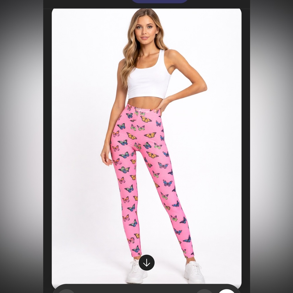 XS Goldsheep Butterfly Legging Made in the USA Y2K vibes